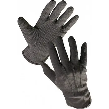 Pracovní rukavice Rukavice s PVC terčíky BUSTARD BLACK, černé 229