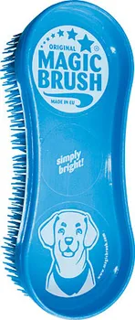 Kartáč pro zvířata Kerbl MagicBrush Dog modrý plastový 16,5  x 6,5 x 3 cm