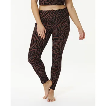 Dámské oblečení Legíny Rip Curl MIRAGE SUN TRIBE RIB LEGGING Brown velikost M