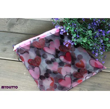 Kosmetická taška Nepropustná kapsička - srdíčka L