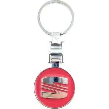 Přívěšek na klíče SEAT kovový, včetně kroužku na klíče