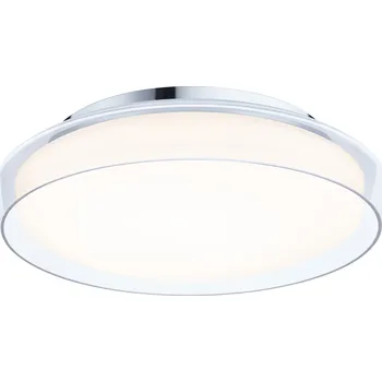 Paulmann 71075 Luena, koupelnové stropní svítidlo LED 16,5W 3000K, sklo/chrom, průměr 35cm, IP44