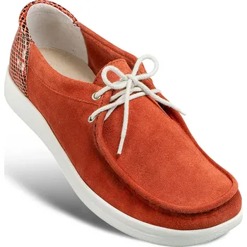 Dámská zdravotní obuv Pohodlné dámské kožené mokasíny, tlumicí, pohodlné, lehké, dámská obuv, letní obuv, plochá podrážka, červená: 37