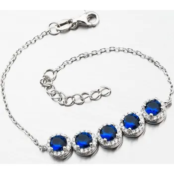 Oblečení a móda Dámský náramek stříbro 925 zirkon B1603410-1905-SLX délka 18 cm