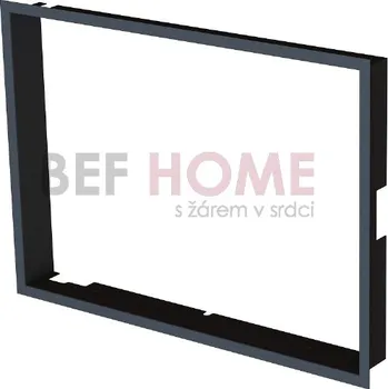Krbová vložka BEF Home s.r.o. BEF Home zazdívací rámeček 1x90° černý BeF Twin (V) 8