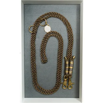 Vodítko pro psa SvětTlapky Stylové vodítko pro psy TERRY PŘEPNI Délka vodítka (plíšek není součástí produktu): 2,5 m, Barva lana: Tmavě hnědá - jutové, Průměr: ø 10 mm konfigurovatelný produkt