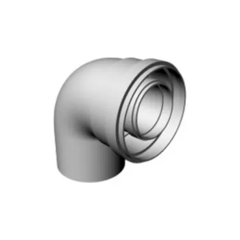 Kotel RIC koleno 80/125/90° PP-AL