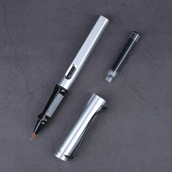 Elegantní pero na kaligrafii s měkkým štětcem - Stříbrný