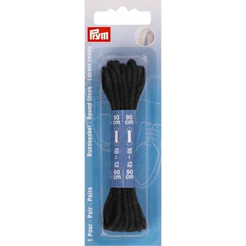 PRYM Kulaté tkaničky 3 mm, 120 cm, černé