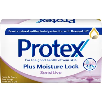 Mýdlo Protex Plus Moisture Lock Sensitive hydratační tuhé mýdlo pro citlivou pokožku 90 g