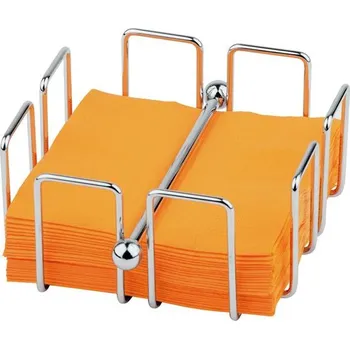 Stolování Držák na koktejlové ubrousky chromovaný 140x140x65 mm | APS, Bar