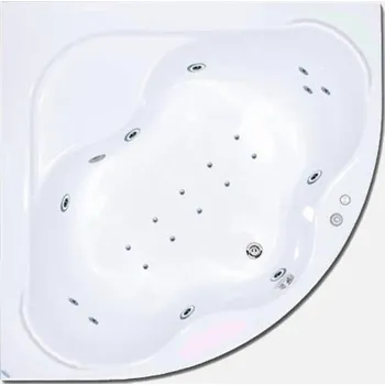 Vana Jar-Ex Masážní vířivá rohová vana Kombi Elektro ovládání 140 x 140 cm součástí vany je odtokový komplet + čistič a konstrukce