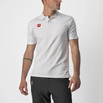 Pánské tričko Castelli Race Day Polo Shirt M bílá - 10 % pro přihlášené BFEXTRA10