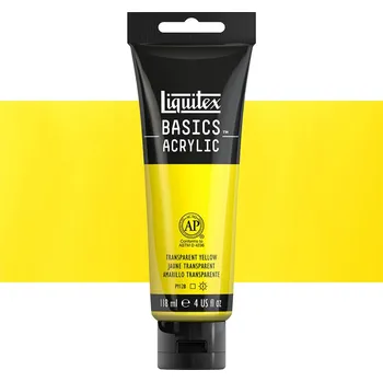 Výtvarná barva Akrylová barva Liquitex Basics - Transparent Yellow Balení: 118 ml