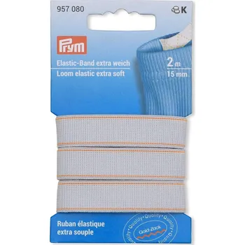 PRYM Pruženka extra jemná, 15 mm, bílý, 2 m