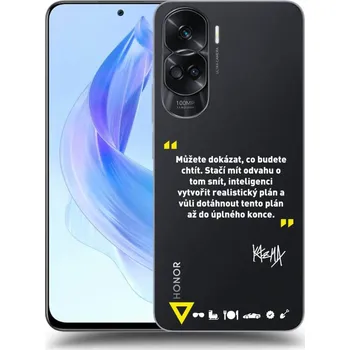 Pouzdro na mobilní telefon Picasee silikonový průhledný obal pro Honor 90 Lite 5G - Kazma - MŮŽETE DOKÁZAT, CO BUDETE CHTÍT