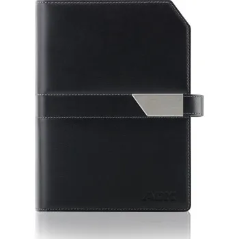 Diář Diář ADK NewClassic Slim 2026 černý s oranžovým vnitřkem