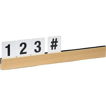 výuková tabulka Dřevěné kolejnice na písmenka | CONTACTO, 7636/100