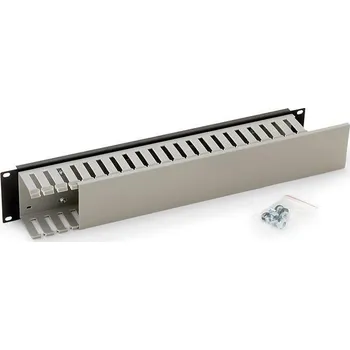 modulární přístroj a rozvaděč Vyvazovací panel Triton 19" 2U jednostranná plastová lišta