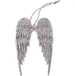 Paper Design Závěs Křídla andělská 9x14cm, stříbrná
