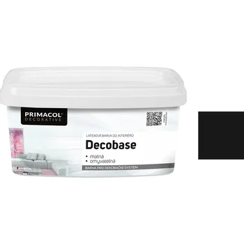 barva na zeď PRIMACOL Decobase D23 black 1 L