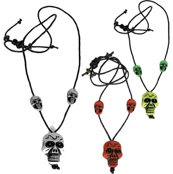 Karnevalový doplněk Náhrdelník - Lebky Barva: fialová