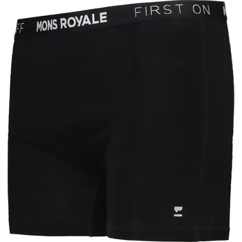 Pánské termo spodní prádlo Kalhotky MONS ROYALE HANNAH MERINO HOT PANTS black Velikost: S