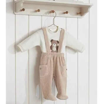 kojenecká mikinka s medvídkem a kalhoty s kšandami Mayoral 2512-52 velikost 74