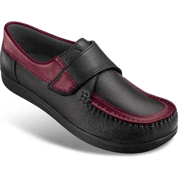 Dámská zdravotní obuv Prodyšné kožené dámské a pánské mokasíny, pohodlné, lehké, elastické, elegantní, měkké, komfortní, nazouvací obuv, červená: 48