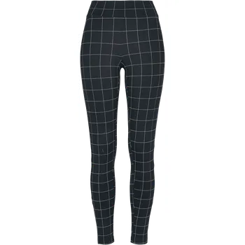 Dámské legíny Legíny z Urban Classics - Dámské kostkované legíny s vysokým pasem - Ženy - cerná/bílá