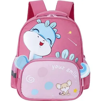 Dětský batoh Předškolní batoh s kresleným dinosaurem - Růže