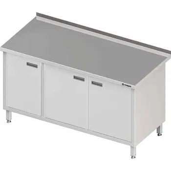 Dětský stůl Přístěnný stůl se skříňkou a křídlovými dvířky 1500x600x850 mm | STALGAST, 980546150