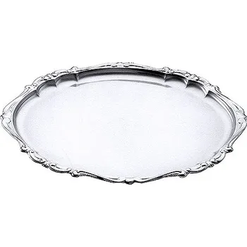 Tác z nerezové oceli "Barok" oválný 370x290x16 mm | CONTACTO, 10/350