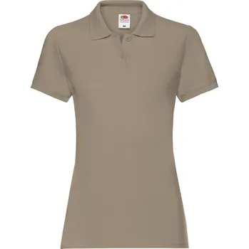 Cizojazyčná kniha Khaki women's Polo Fruit of the Loom Fruit of the Loom hnědá 2470035