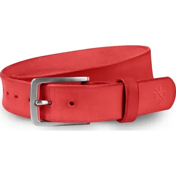 Opasek Eggo Harner kožený opasek Červená
