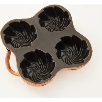 Forma na pečení belešník 4 bábovičky - kameninová forma na beleše (ruční výroba)