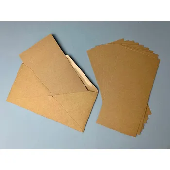 Umělecký papír Kraftový papír - podkladový - 21x10 cm - 10 archů - 260g