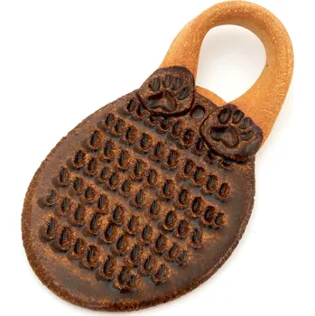Struhadlo keramické struhadlo na česnek - hnědé (ruční výroba)