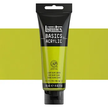 Výtvarná barva Akrylová barva Liquitex Basics - Light Olive Green Balení: 118 ml