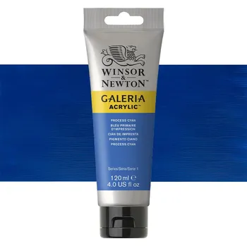 Vodová barva Akrylová barva Winsor & Newton 120ml - Process Cyan