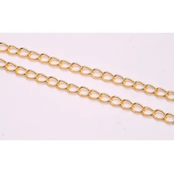 Korálek Řetízek zlatý 1 (1m)