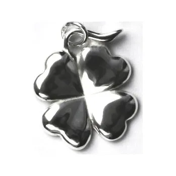 Přívěsek Stříbrný přívěsek čtyřlístek - P226 (Stříbrný přívěsek čtyřlístek pro štěstí)