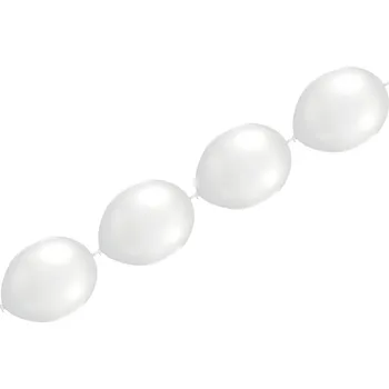 Party dekorace Balónky řetězové LED bílé 5ks 202