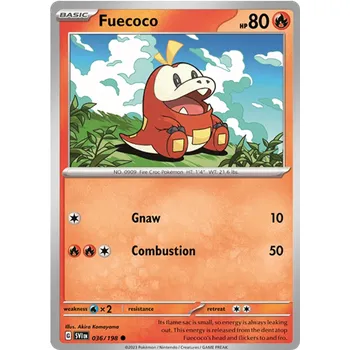 Karetní hra Pokémon TCG Fuecoco 036/198