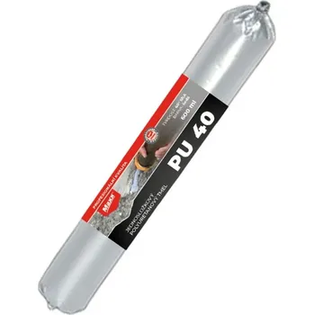 Průmyslové lepidlo MAXX PU-40 jednosložkový polyuretanový tmel, salám, šedý, 600 ml
