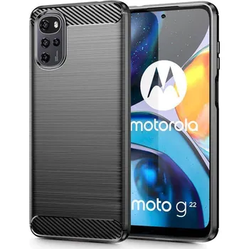 Pouzdro na mobilní telefon Kryt Motorola Moto G22 / E32 / E32s Tech-Protect TPU Carbon black