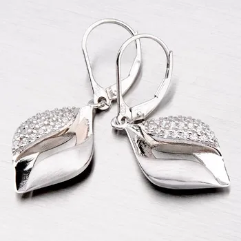 Náušnice Dámské náušnice stříbro 925 zirkon ZS-161/E-OKS