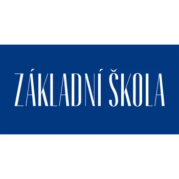 Plechová cedule Základní škola - Cedule Velikost: malá - 60 x 30 cm