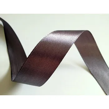 Stuha Šedé saténové stuhy - 22 m / 2,5 cm