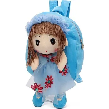 Dětský batoh Plyšový 3D batoh pro holčičky - Modrá